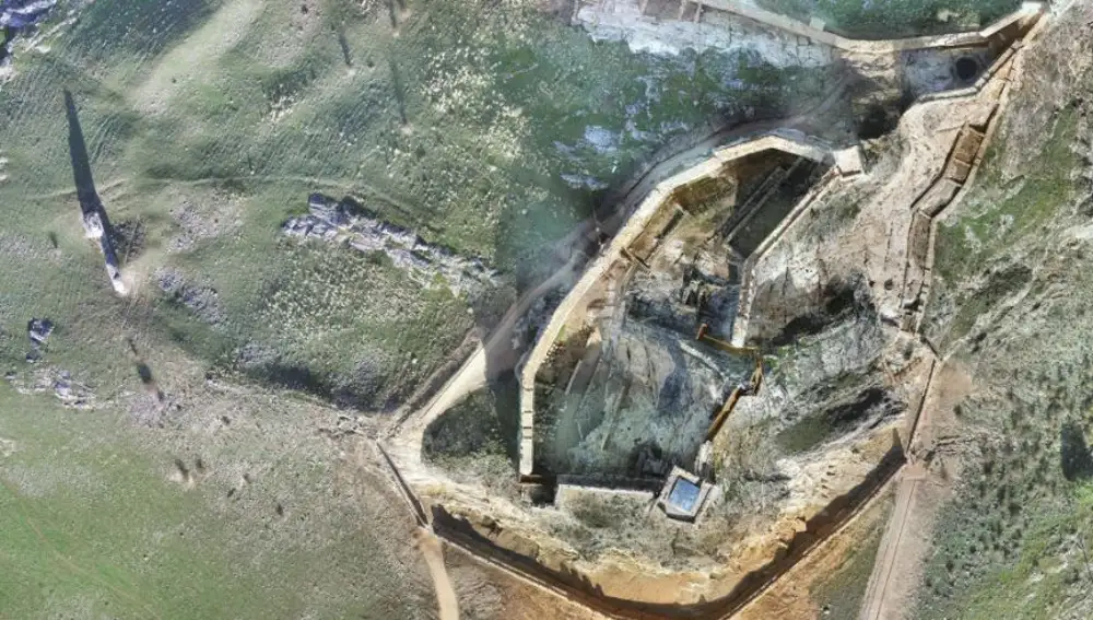Plano de la zona de la muralla en la que se va a intervenir