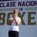Claudia Sheinbaum, en un acto multitudinario para fomentar el boxeo entre los mexicanos