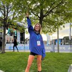 Amelia Bono en el Medio Maratón de Madrid 2025.