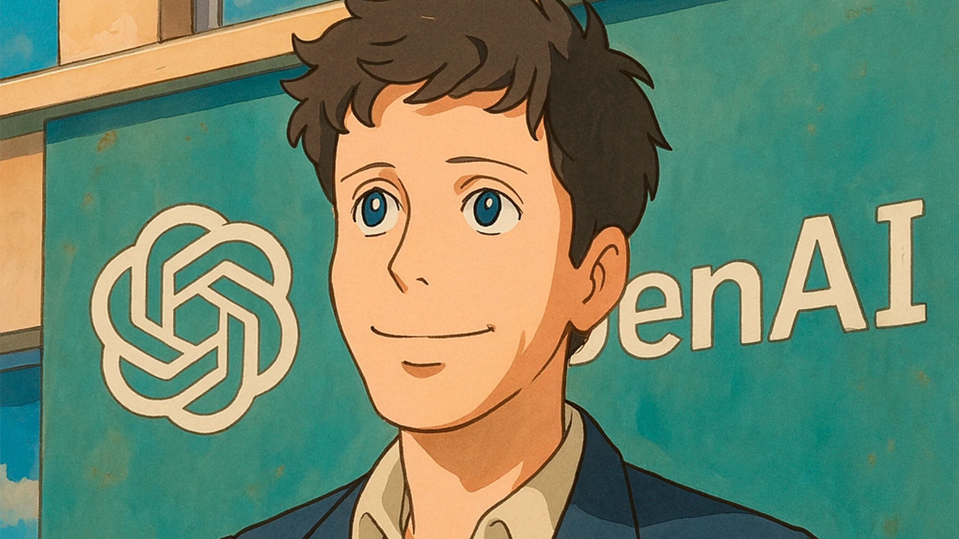 Sam Altman, CEO de OpenAI, al estilo Ghibli