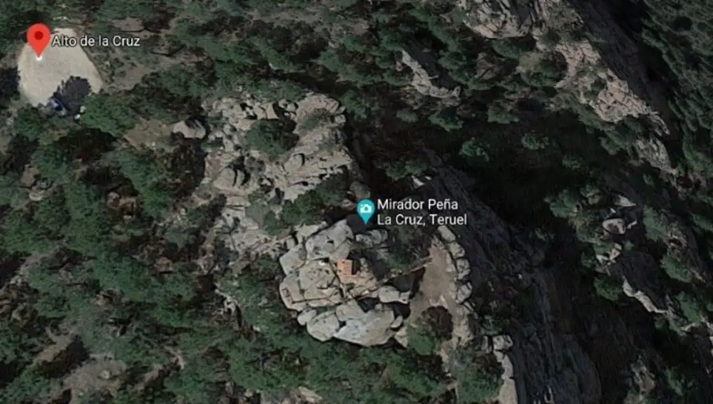 El entorno natural donde se encuentra la cruz