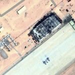 Cazas rusos Mig29, aparcados en la nueva base argelina