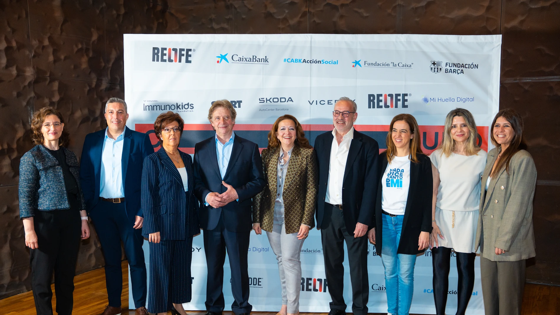 Foto de familia 'Circuito Relife' Madrid, CaixaBank y Fundación Relife