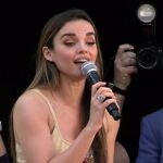 Melody, aclamada como una verdadera estrella en su localidad, Dos Hermanas, antes de viajar a Eurovisión