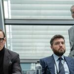 Michael Fassbender, Pierce Brosnan y Tom Burke