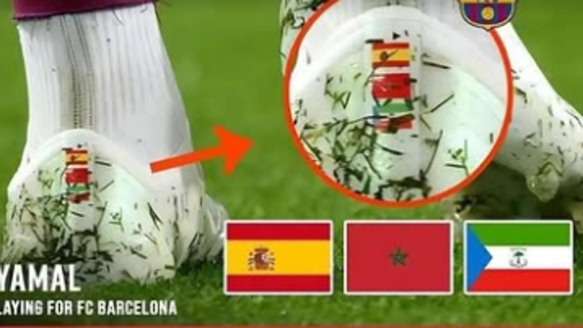 La extraña desaparición de la bandera de España en las botas de Lamine Yamal