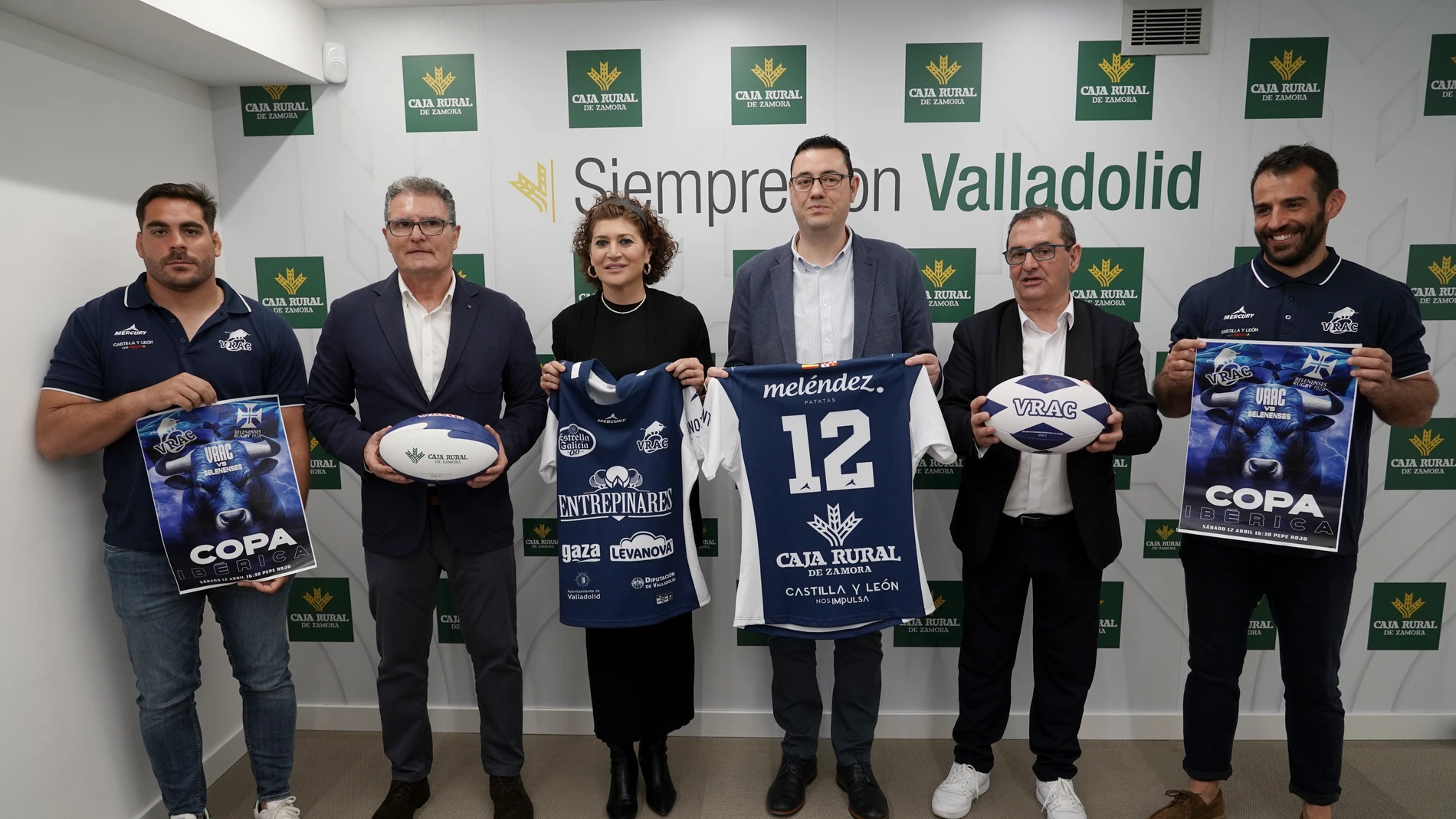Presentación de la final de la Copa Ibérica de Rugby entre VRAC Quesos Entrepinares y OS Belenenses