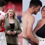 Declan Rice, junto a su pareja