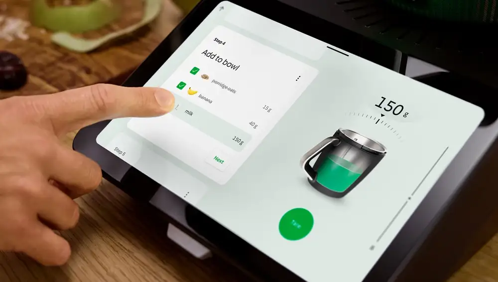 Esta es la pantalla de 10 pulgadas del nuevo Thermomix TM7