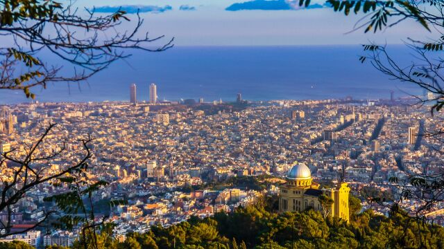 Barcelona, vista de pájaro
