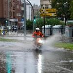 Suelo mojado tras tormenta