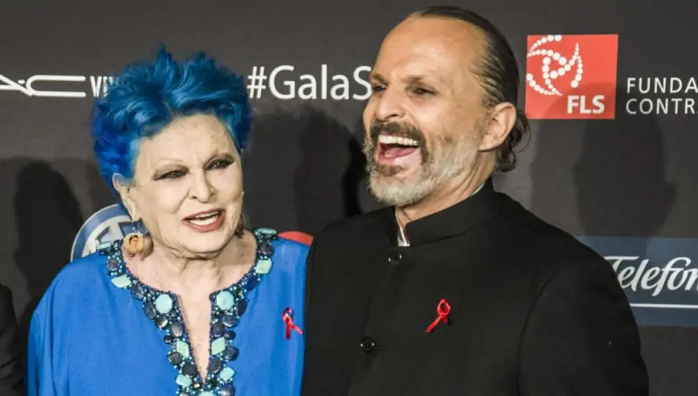 Lucía Bosé y Miguel Bosé