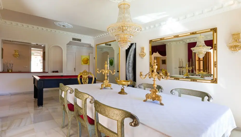 El comedor de la casa de Marbella que disfrutó Ábalos