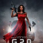 Viola Davis retratada casi como la libertad guiando al pueblo... estadounidense