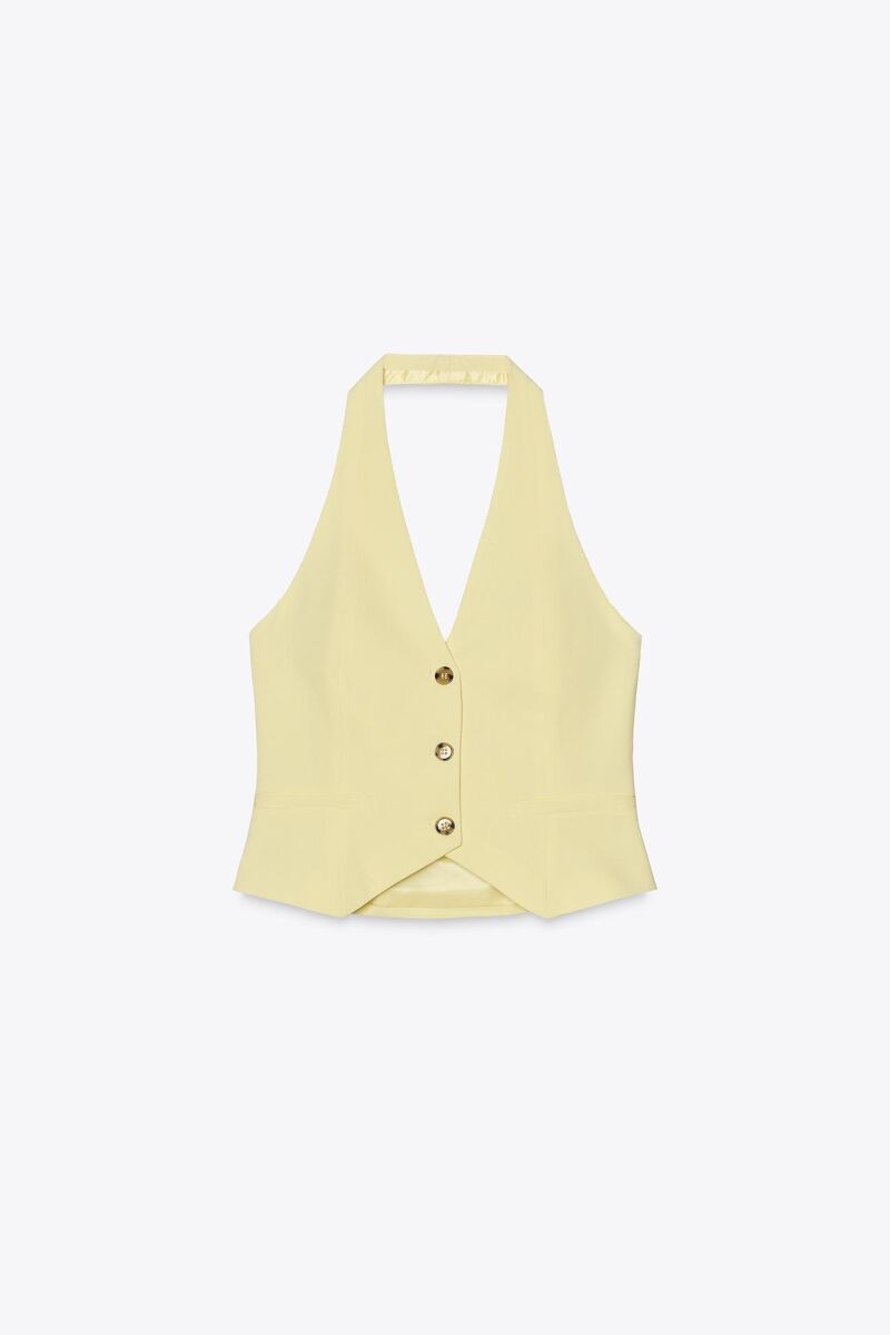 Top chaleco halter.