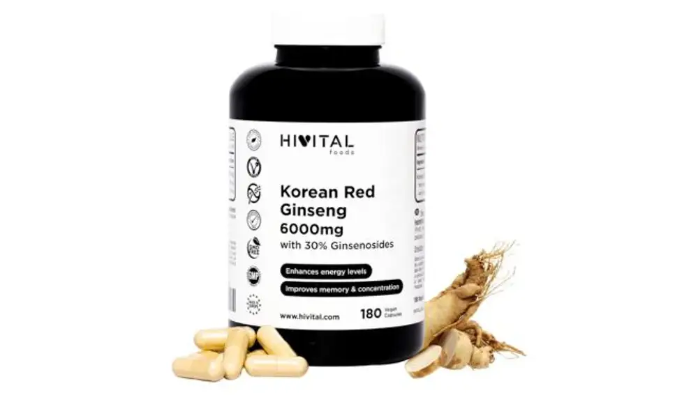 Hivital Ginseng Rojo Coreano 6000 mg