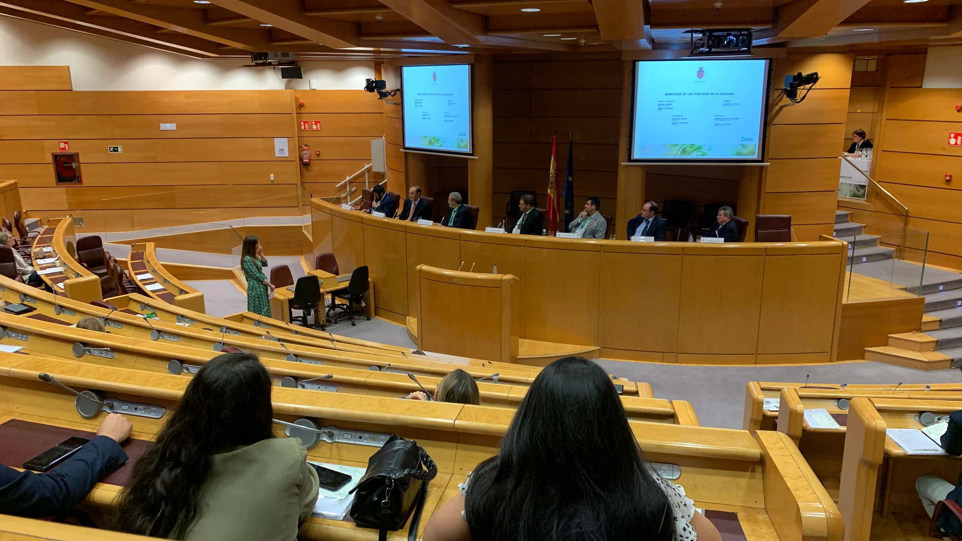 Una de las mesas de la jornada, en el Senado