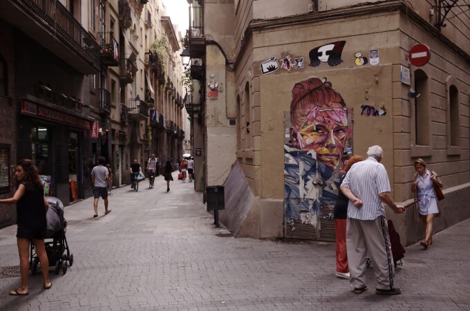 El Raval, vida en las calles