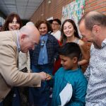 El alcalde de Valladolid, Jesús Julio Carnero, visita Pajarillos Educa