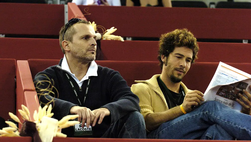 Miguel Bosé y Nacho Palau durante su noviazgo