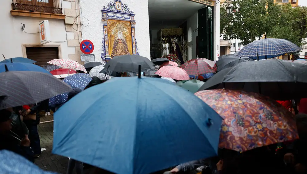 Suspendido por lluvia el traslado del Cautivo en Málaga