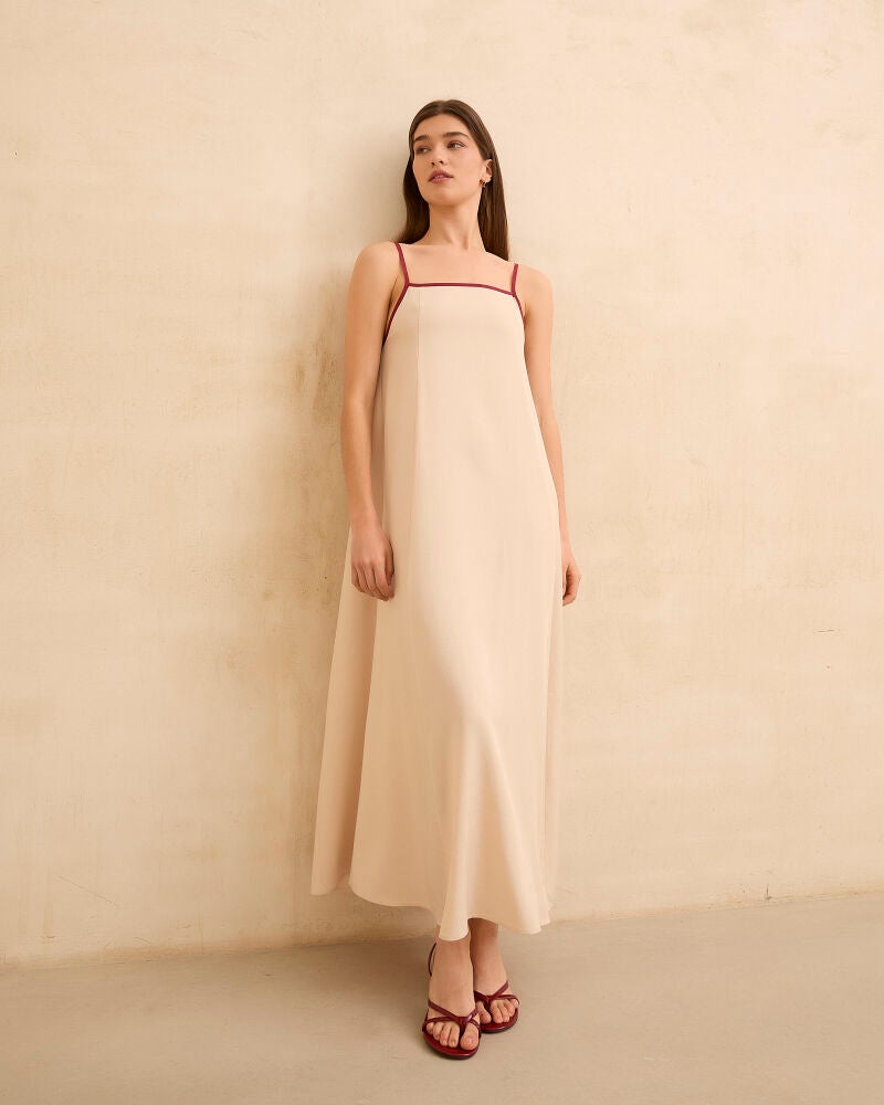 Vestido lynn beige.