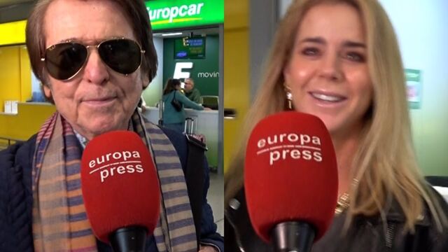 Raphael, Natalia Figueroa y Amelia Bono coinciden en el mismo avión destino a Ibiza