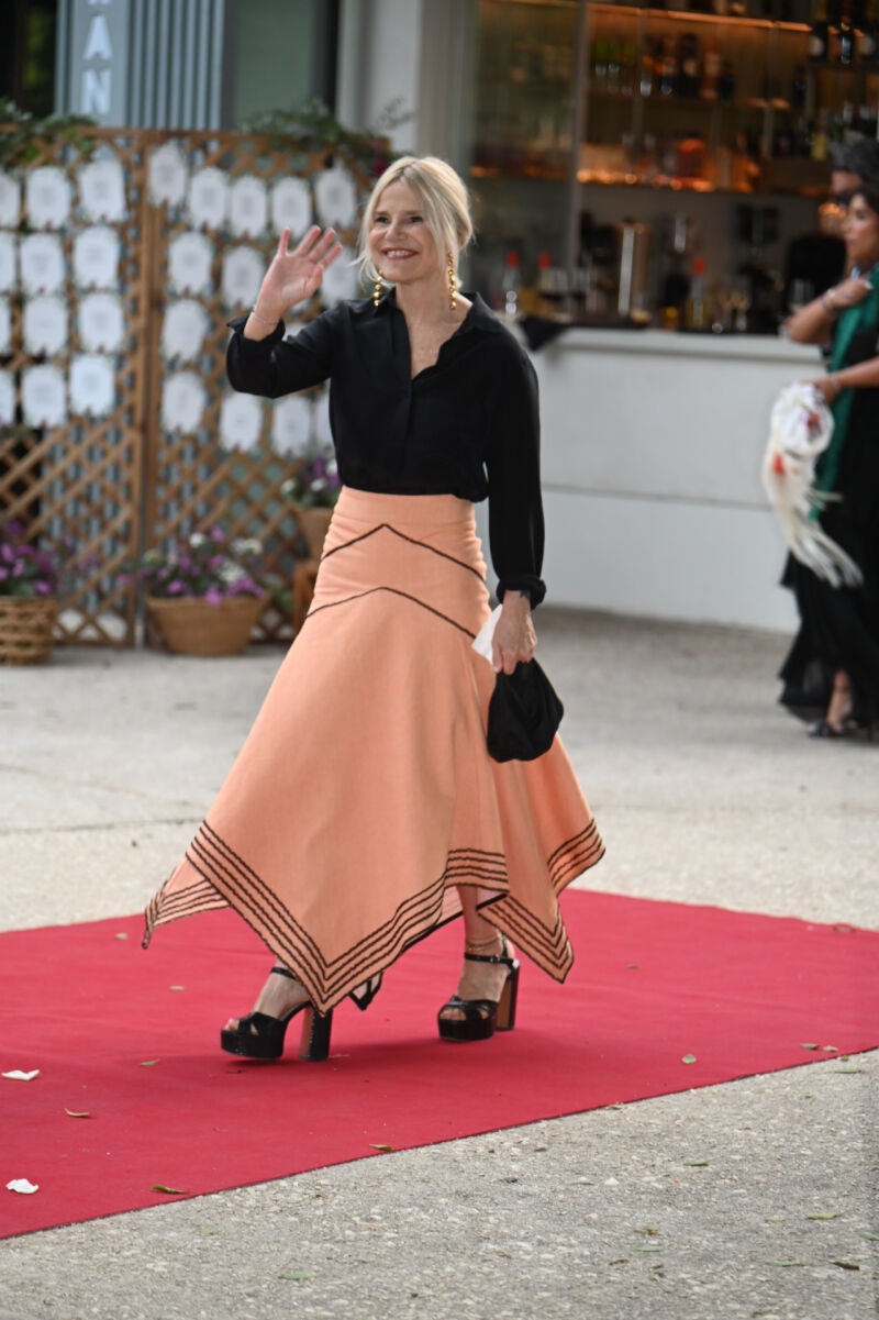 Eugenia Martínez de Irujo con falda diseñada por Tana Rivera.