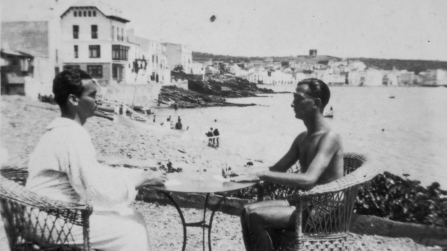 Lorca y Dalí fotografiados por Anna Maria Dalí