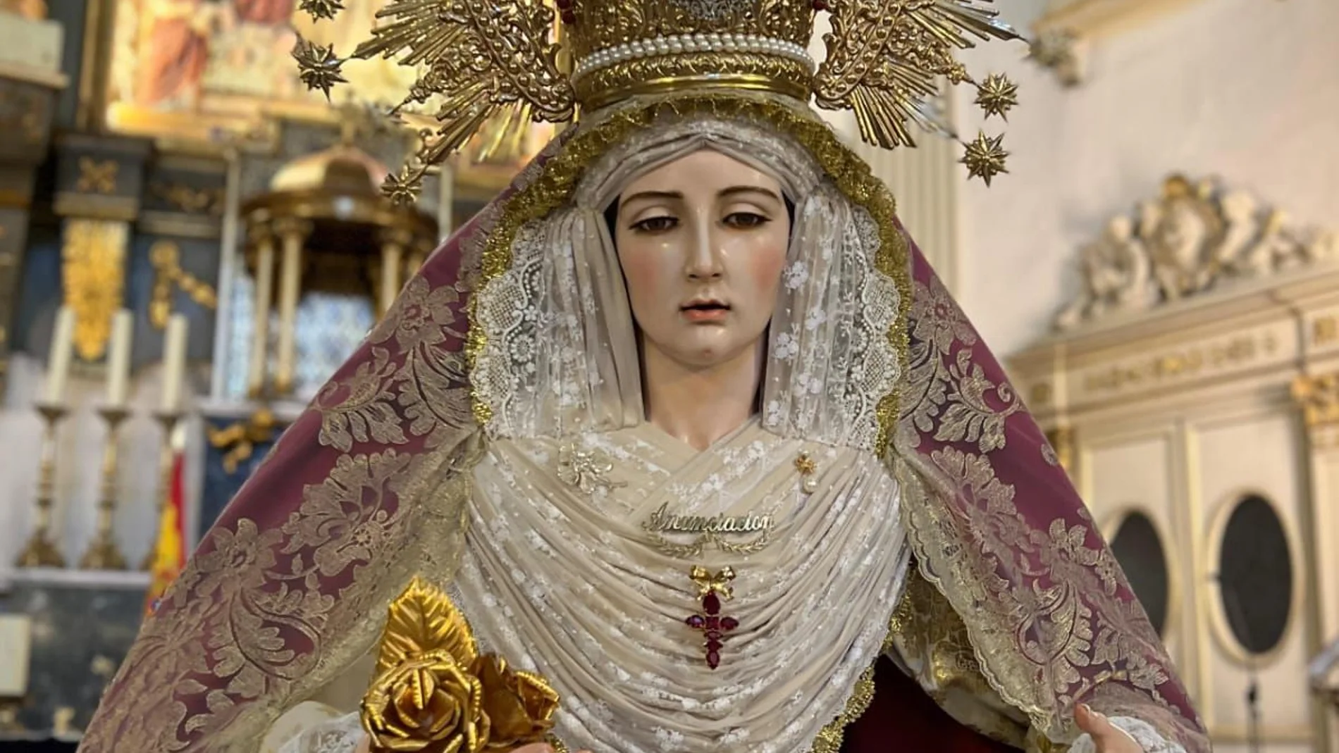 Imagen de la Virgen de la Borriquita