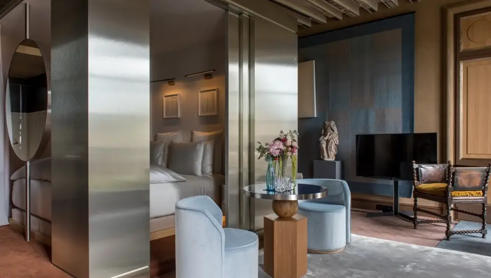 Interior del hotel boutique Cour des Vosges (París)