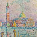 El cuadro "San Jorge. Puesta de sol (Venecia)" pintado por Signac