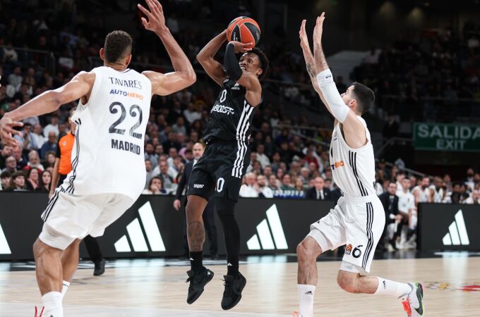 T. J. Shorts, en el último partido ante el Real Madrid