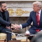 US President Donald Trump meets with El Salvador President Nayib Bukele