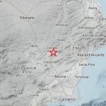 Mapa que recoge la localización de uno de los epicentros 
