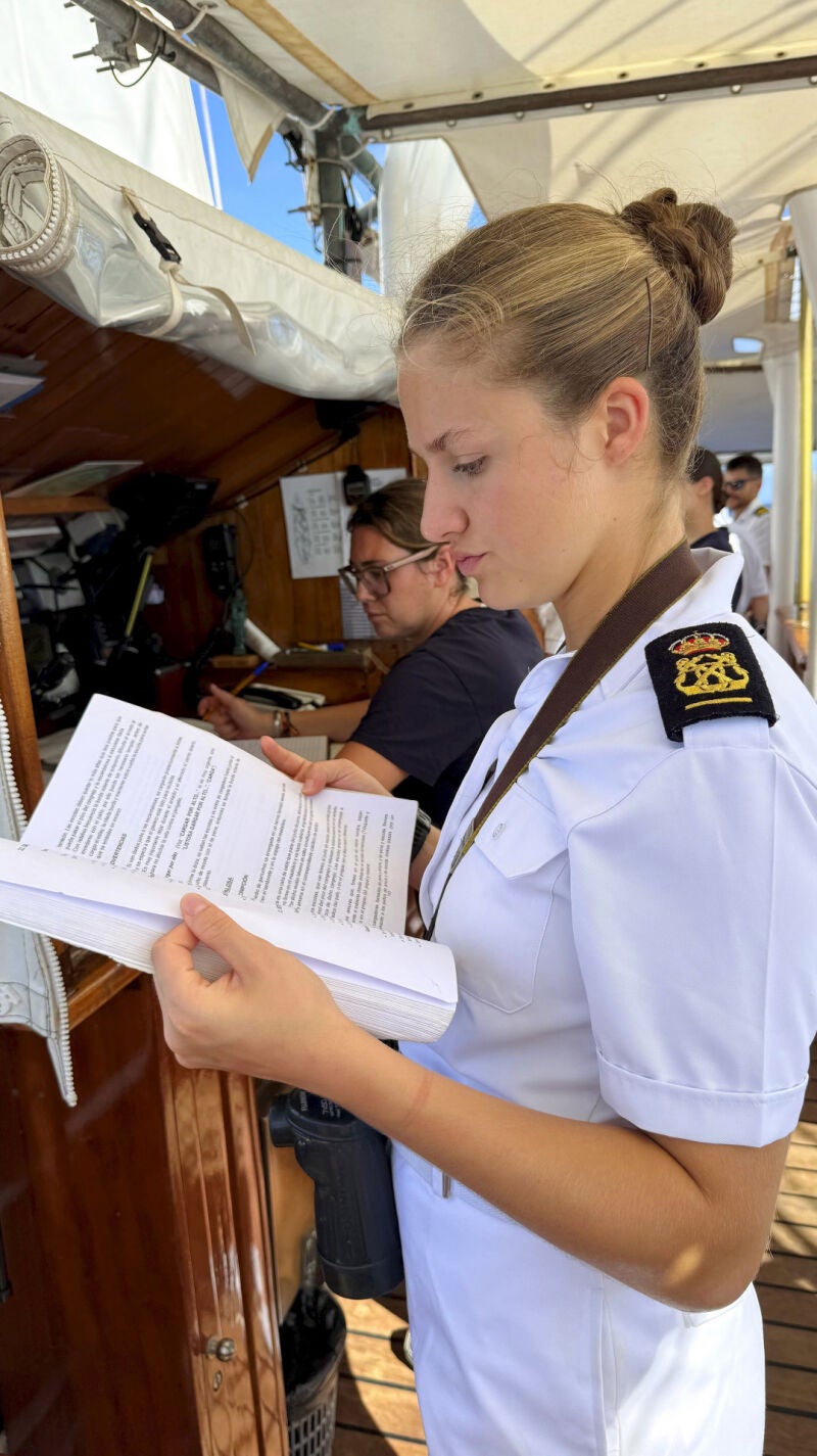 La Princesa Leonor en Elcano.