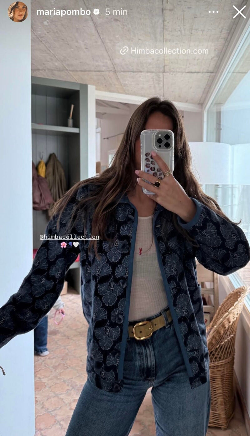 El look de María Pombo en Cantabria.