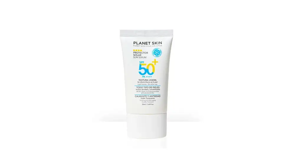 Spf 50+ calmante y antiedad.
