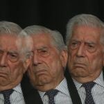 Fotografía con múltiple exposición que muestra al escritor peruano Mario Vargas Llosa 