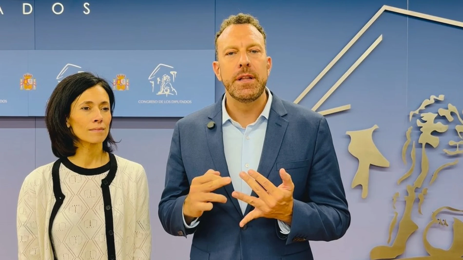 Los diputados del PP por Ávila, Héctor Palencia y Patricia Rodríguez