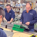 Trabajadores de una empresa de León