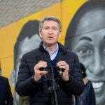 Feijóo asiste al partido entre el AD Torrejón CF y el Real Madrid en Torrejón de Ardoz (Madrid)