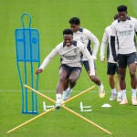 Real Madrid C.F. Training Session And Press Conference - UEFA Champions League 2024/25 Quarter Final Second Leg