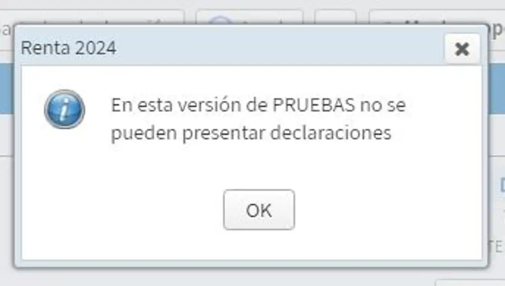 El simulador no permite presentar la declaración