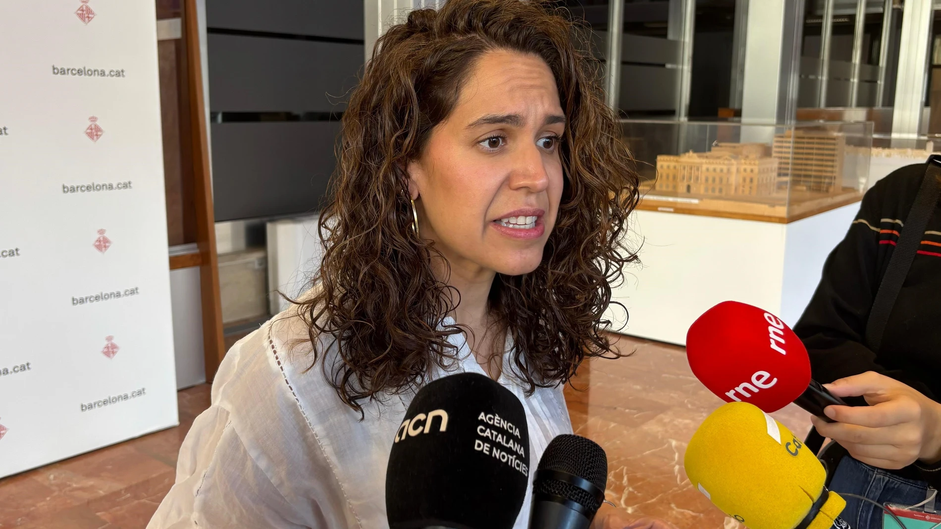 La concejal de Salud del Ayuntamiento de Barcelona, Marta Villanueva, en declaraciones a los medios este martes EUROPA PRESS 15/04/2025