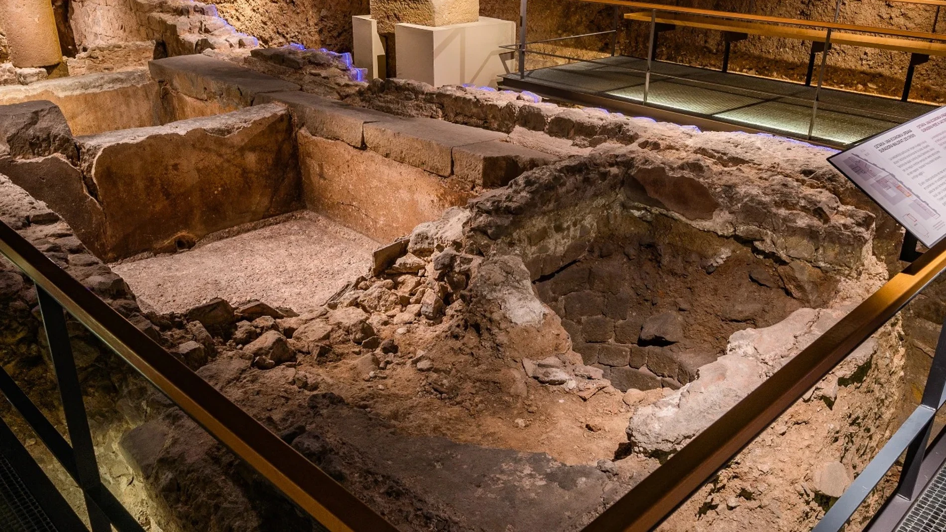 Restos de la Barcelona romana en el subsuelo de la ciudad