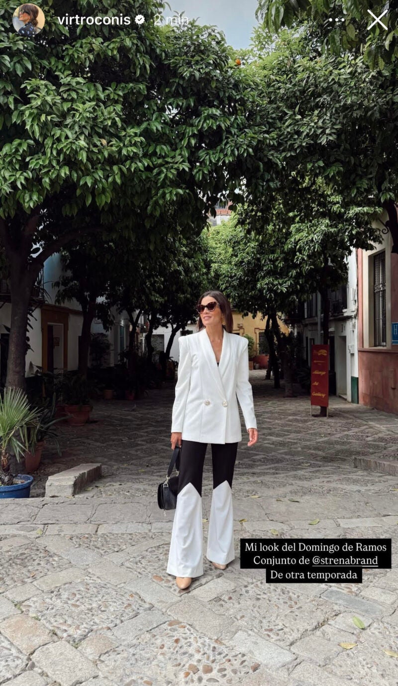 El look de Virginia Troconis.
