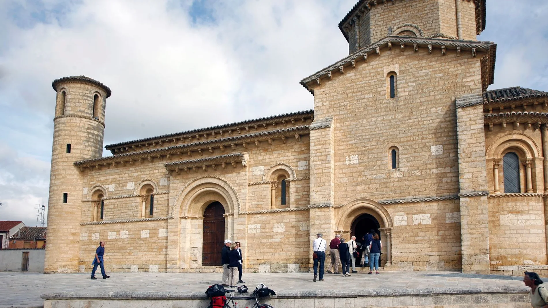 La iglesia de San Martín de la localidad palentina de Frómista