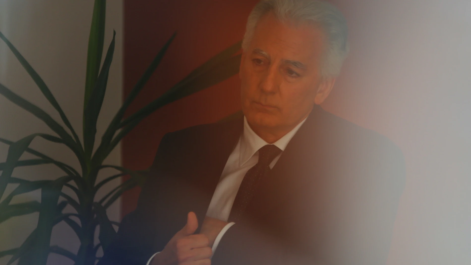 Álvaro, hijo de Mario Vargas Llosa, durante su último adiós