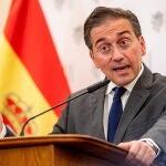 Spain’s Foreign Minister Jose Manuel Albares visits Prague